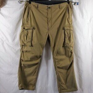 Levi Strauss Men's Beige 100% COTTON Outdoor Straight Leg Cargo Pants Size XXL